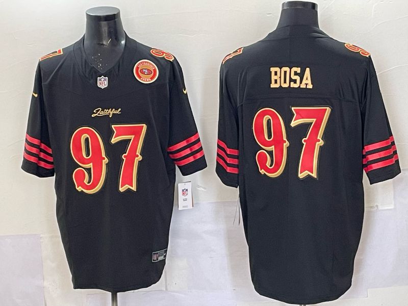 Men Nike San Francisco 49ers #97 Bosa black 5th generation Limited NFL 2025 Jersey 0069->san francisco 49ers->NFL Jersey